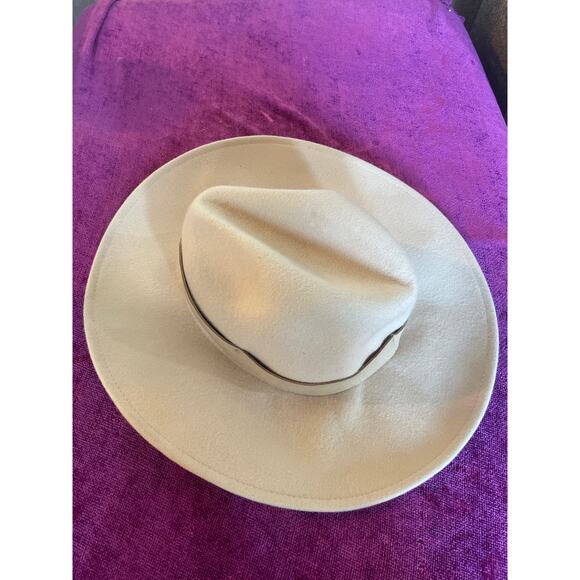 FREE PEOPLE Beaumont Felted Wool Hat Sexy Cowgirl Western Country Rancher FP - Picture 2 of 5